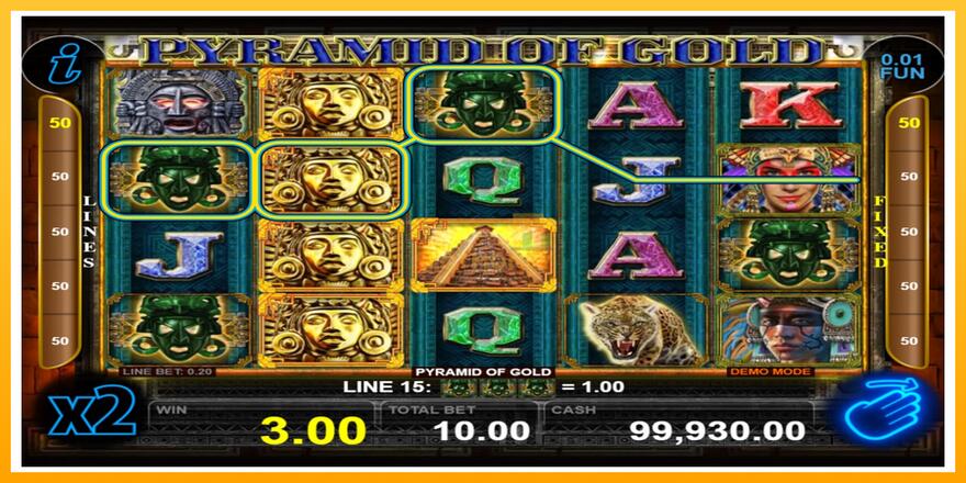 Máquina de jogos Pyramid of Gold - chance de ganhar dinheiro, foto 2