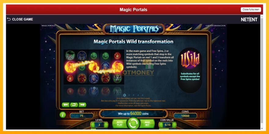 Máquina de jogos Magic Portals - chance de ganhar dinheiro, foto 5