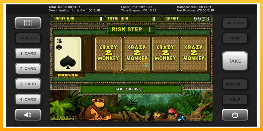 Máquina de jogos Crazy Monkey 2 - chance de ganhar dinheiro, foto 4