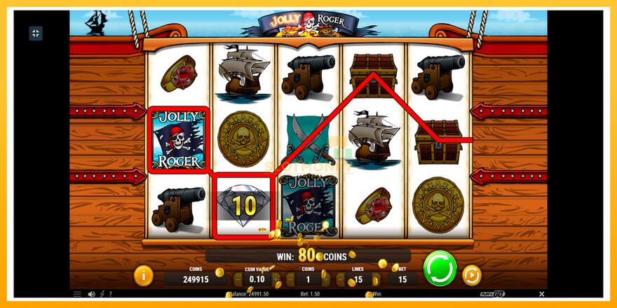 Máquina de jogos Jolly Roger - chance de ganhar dinheiro, foto 8