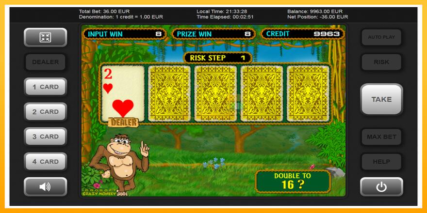 Máquina de jogos Crazy Monkey - chance de ganhar dinheiro, foto 3