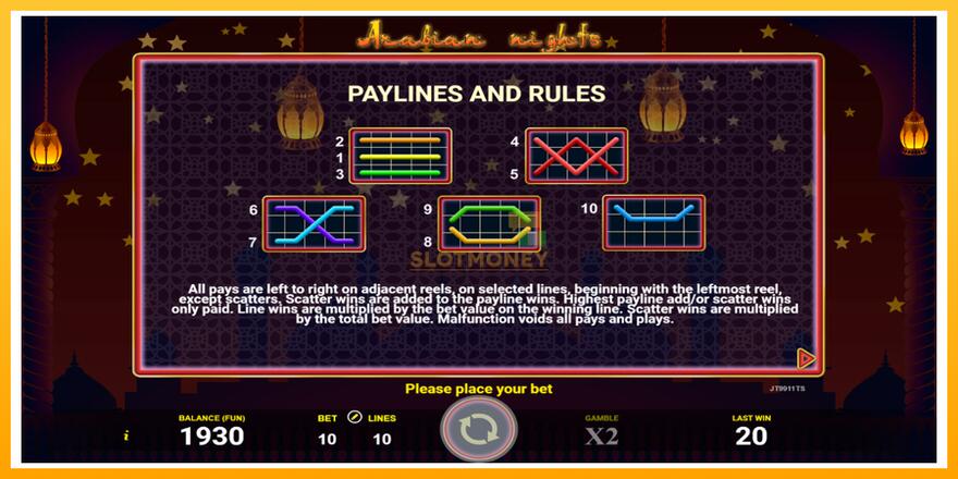 Máquina de jogos Arabian Nights - chance de ganhar dinheiro, foto 5