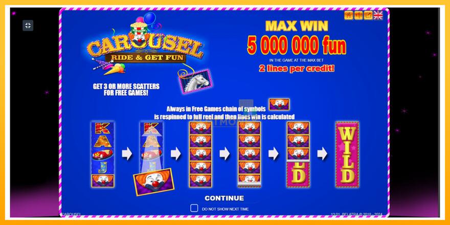 Máquina de jogos Carousel - chance de ganhar dinheiro, foto 1