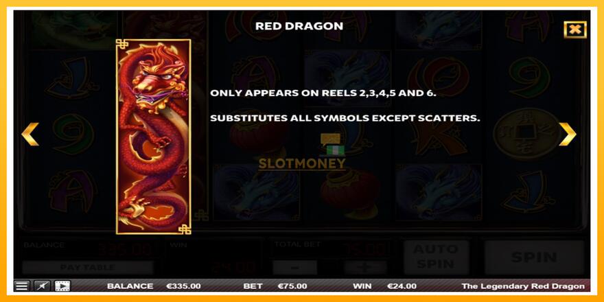 Máquina de jogos The Legendary Red Dragon - chance de ganhar dinheiro, foto 5