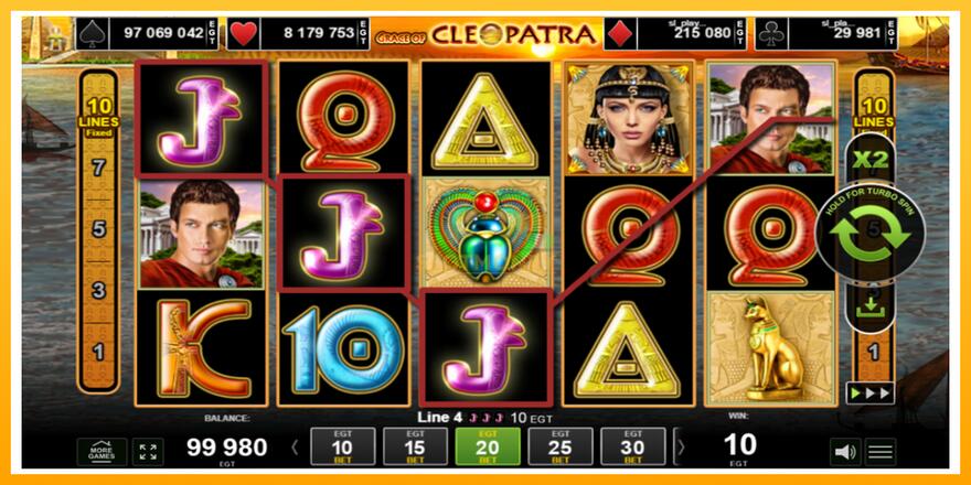 Máquina de jogos Grace of Cleopatra - chance de ganhar dinheiro, foto 2