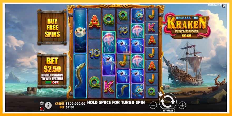 Máquina de jogos Release the Kraken Megaways - chance de ganhar dinheiro, foto 2