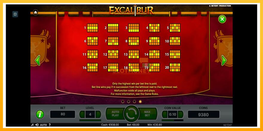 Máquina de jogos Excalibur - chance de ganhar dinheiro, foto 9