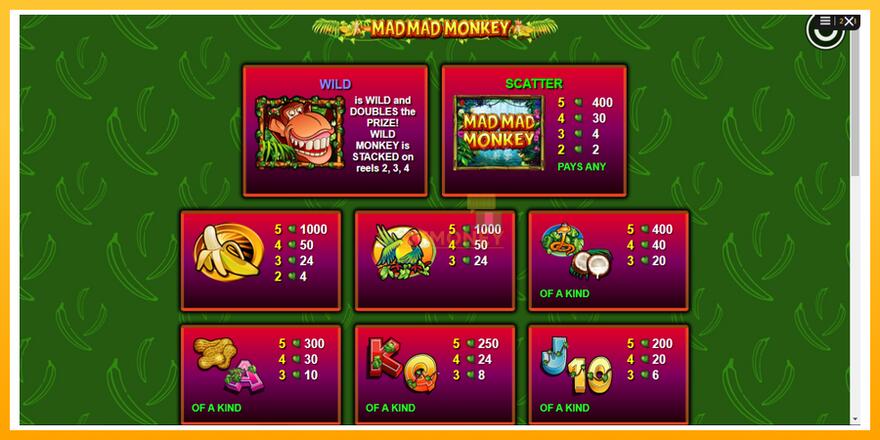 Máquina de jogos Mad Mad Monkey - chance de ganhar dinheiro, foto 6