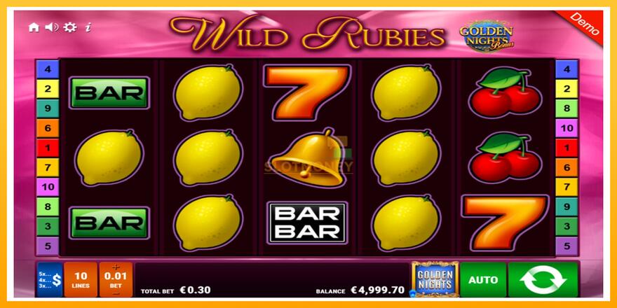 Máquina de jogos Wild Rubies Golden Nights - chance de ganhar dinheiro, foto 2