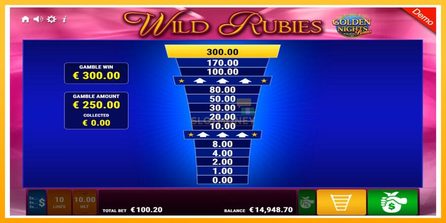 Máquina de jogos Wild Rubies Golden Nights - chance de ganhar dinheiro, foto 8