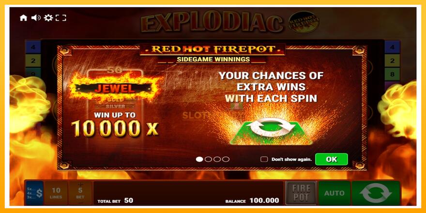 Máquina de jogos Explodiac Red Hot Firepot - chance de ganhar dinheiro, foto 1