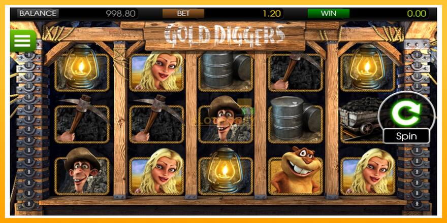 Máquina de jogos Gold Diggers - chance de ganhar dinheiro, foto 1