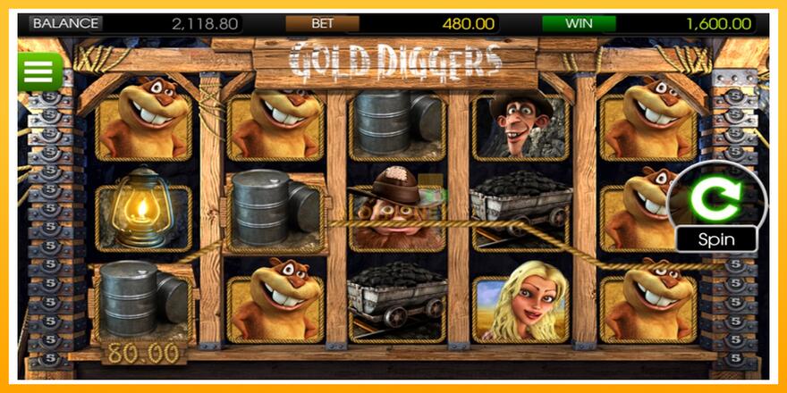 Máquina de jogos Gold Diggers - chance de ganhar dinheiro, foto 2