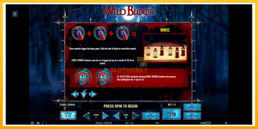 Máquina de jogos Wild Blood - chance de ganhar dinheiro, foto 9