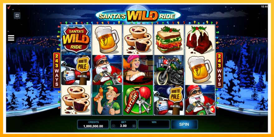 Máquina de jogos Santas Wild Ride - chance de ganhar dinheiro, foto 2