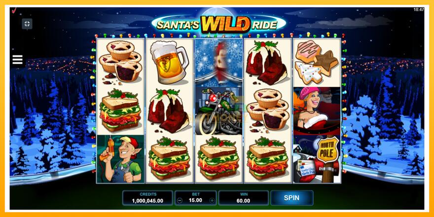 Máquina de jogos Santas Wild Ride - chance de ganhar dinheiro, foto 3