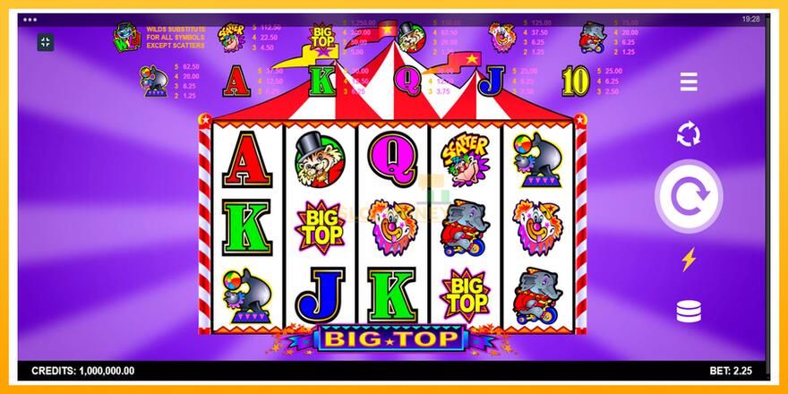 Máquina de jogos Big Top - chance de ganhar dinheiro, foto 1