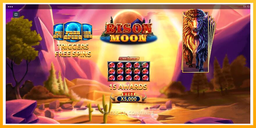 Máquina de jogos Bison Moon Megaways - chance de ganhar dinheiro, foto 1