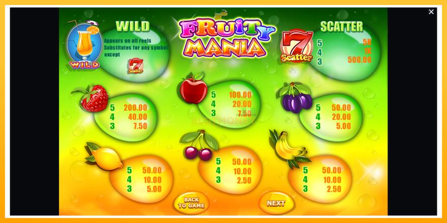 Máquina de jogos Fruity Mania - chance de ganhar dinheiro, foto 6