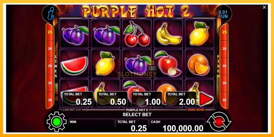 Máquina de jogos Purple Hot 2 - chance de ganhar dinheiro, foto 1