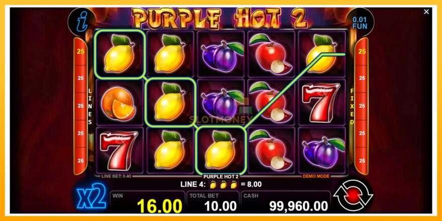 Máquina de jogos Purple Hot 2 - chance de ganhar dinheiro, foto 2