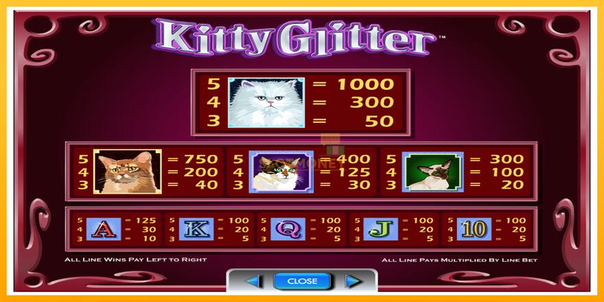 Máquina de jogos Kitty Glitter - chance de ganhar dinheiro, foto 6