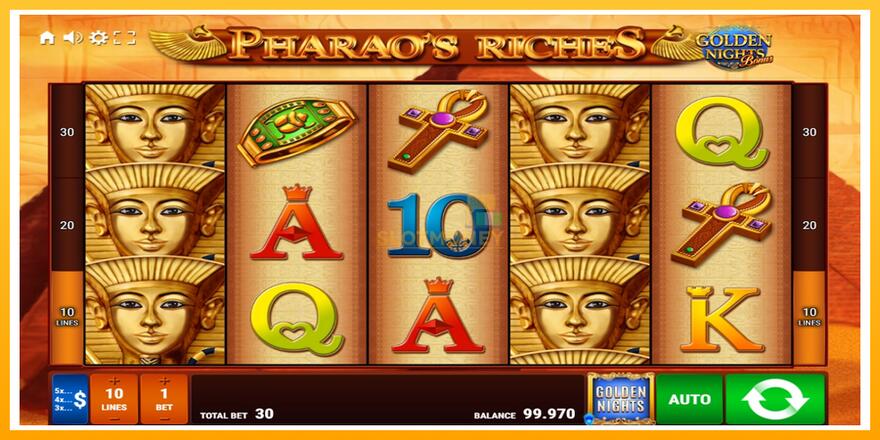 Máquina de jogos Pharaos Riches Golden Nights - chance de ganhar dinheiro, foto 2