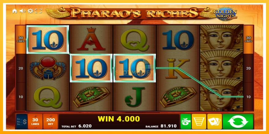 Máquina de jogos Pharaos Riches Golden Nights - chance de ganhar dinheiro, foto 3