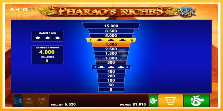 Máquina de jogos Pharaos Riches Golden Nights - chance de ganhar dinheiro, foto 4