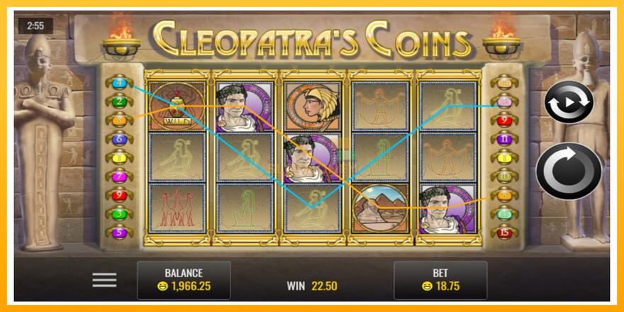 Máquina de jogos Cleopatra’s Coins - chance de ganhar dinheiro, foto 2