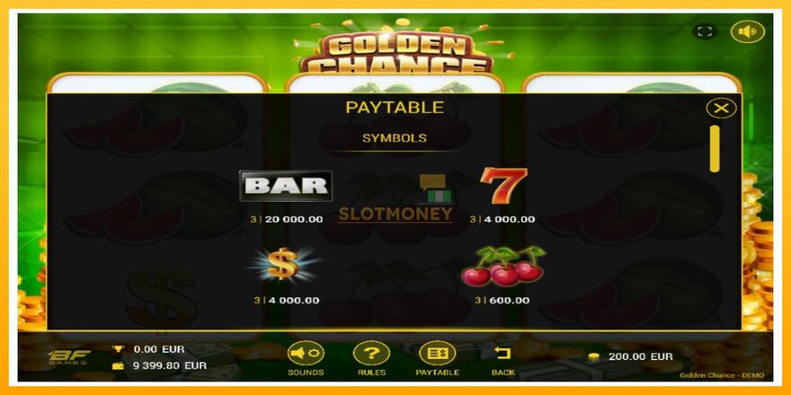 Máquina de jogos Golden Chance - chance de ganhar dinheiro, foto 3