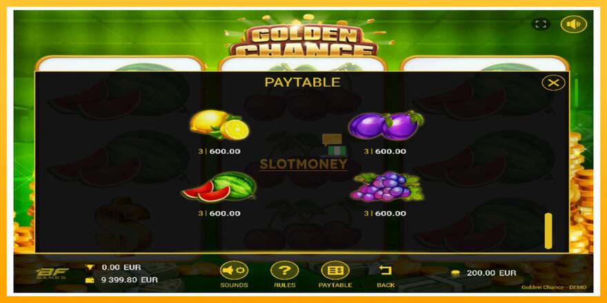 Máquina de jogos Golden Chance - chance de ganhar dinheiro, foto 4