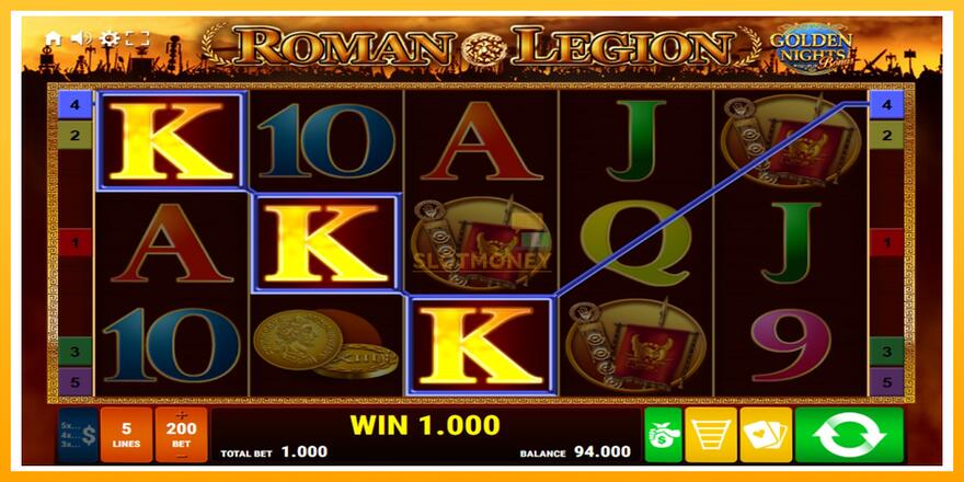 Máquina de jogos Roman Legion Golden Nights - chance de ganhar dinheiro, foto 2