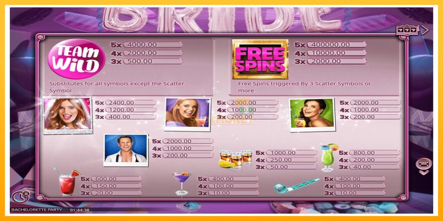 Máquina de jogos Bachelorette Party - chance de ganhar dinheiro, foto 3