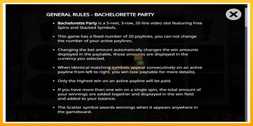 Máquina de jogos Bachelorette Party - chance de ganhar dinheiro, foto 4