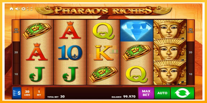 Máquina de jogos Pharaos Riches - chance de ganhar dinheiro, foto 1