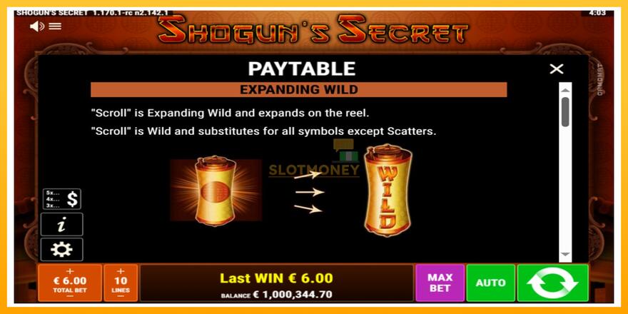 Máquina de jogos Shoguns Secret - chance de ganhar dinheiro, foto 5