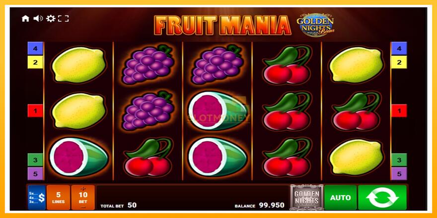 Máquina de jogos Fruit Mania Golden Nights - chance de ganhar dinheiro, foto 1