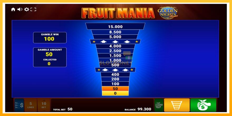 Máquina de jogos Fruit Mania Golden Nights - chance de ganhar dinheiro, foto 3