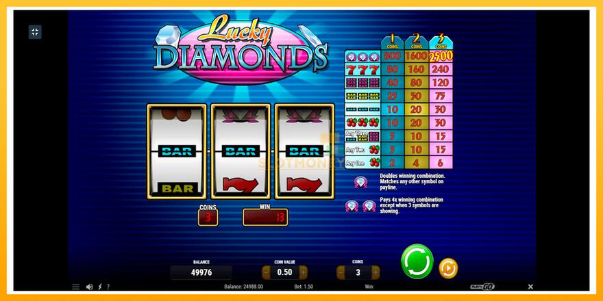 Máquina de jogos Lucky Diamonds - chance de ganhar dinheiro, foto 2