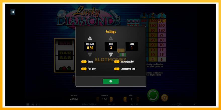 Máquina de jogos Lucky Diamonds - chance de ganhar dinheiro, foto 4