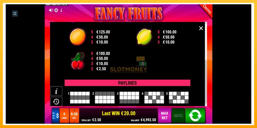 Máquina de jogos Fancy Fruits - chance de ganhar dinheiro, foto 7