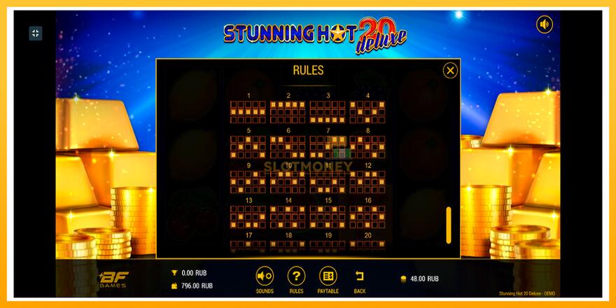 Máquina de jogos Stunning Hot 20 Deluxe - chance de ganhar dinheiro, foto 6