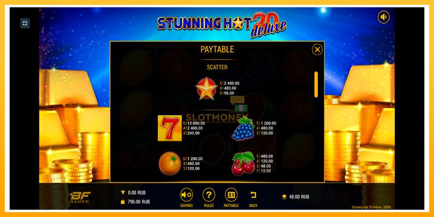 Máquina de jogos Stunning Hot 20 Deluxe - chance de ganhar dinheiro, foto 7