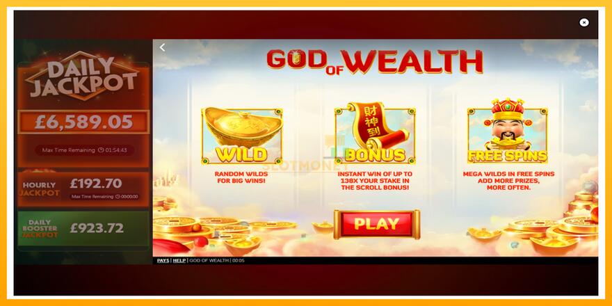 Máquina de jogos God of Wealth - chance de ganhar dinheiro, foto 1