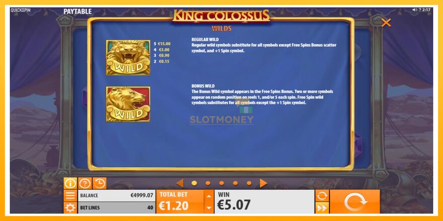 Máquina de jogos King Colossus - chance de ganhar dinheiro, foto 4