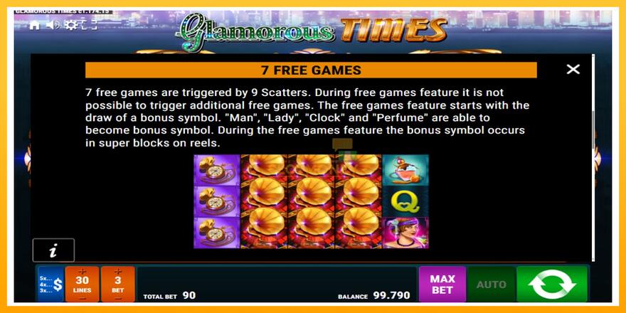 Máquina de jogos Glamorous Times - chance de ganhar dinheiro, foto 6