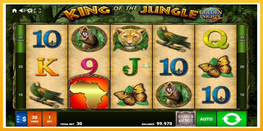 Máquina de jogos King of the Jungle Golden Nights - chance de ganhar dinheiro, foto 1