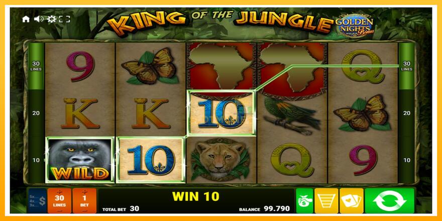 Máquina de jogos King of the Jungle Golden Nights - chance de ganhar dinheiro, foto 2