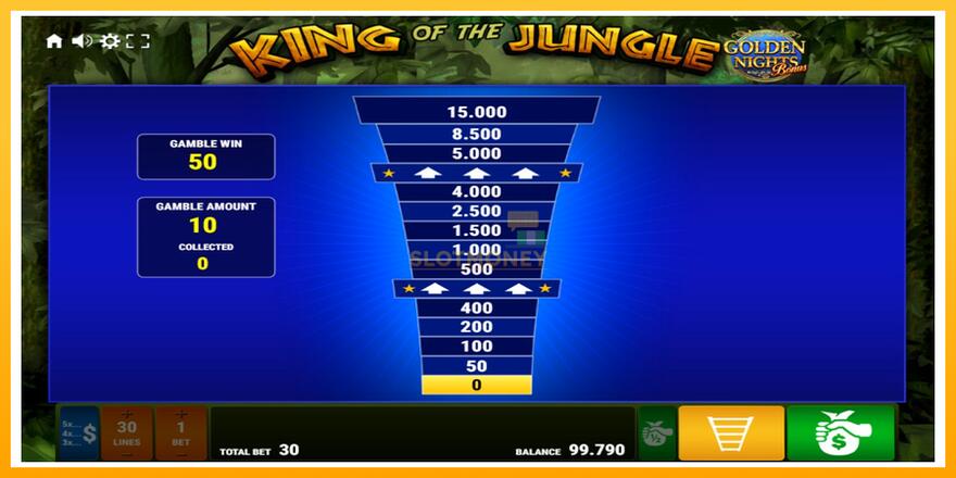 Máquina de jogos King of the Jungle Golden Nights - chance de ganhar dinheiro, foto 3